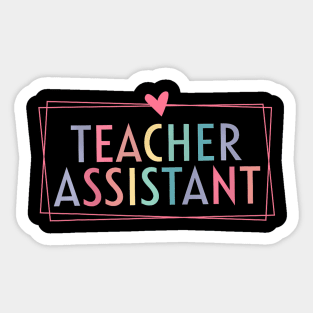 Teacher Assistant Aide Paraprofessional Educator Sticker